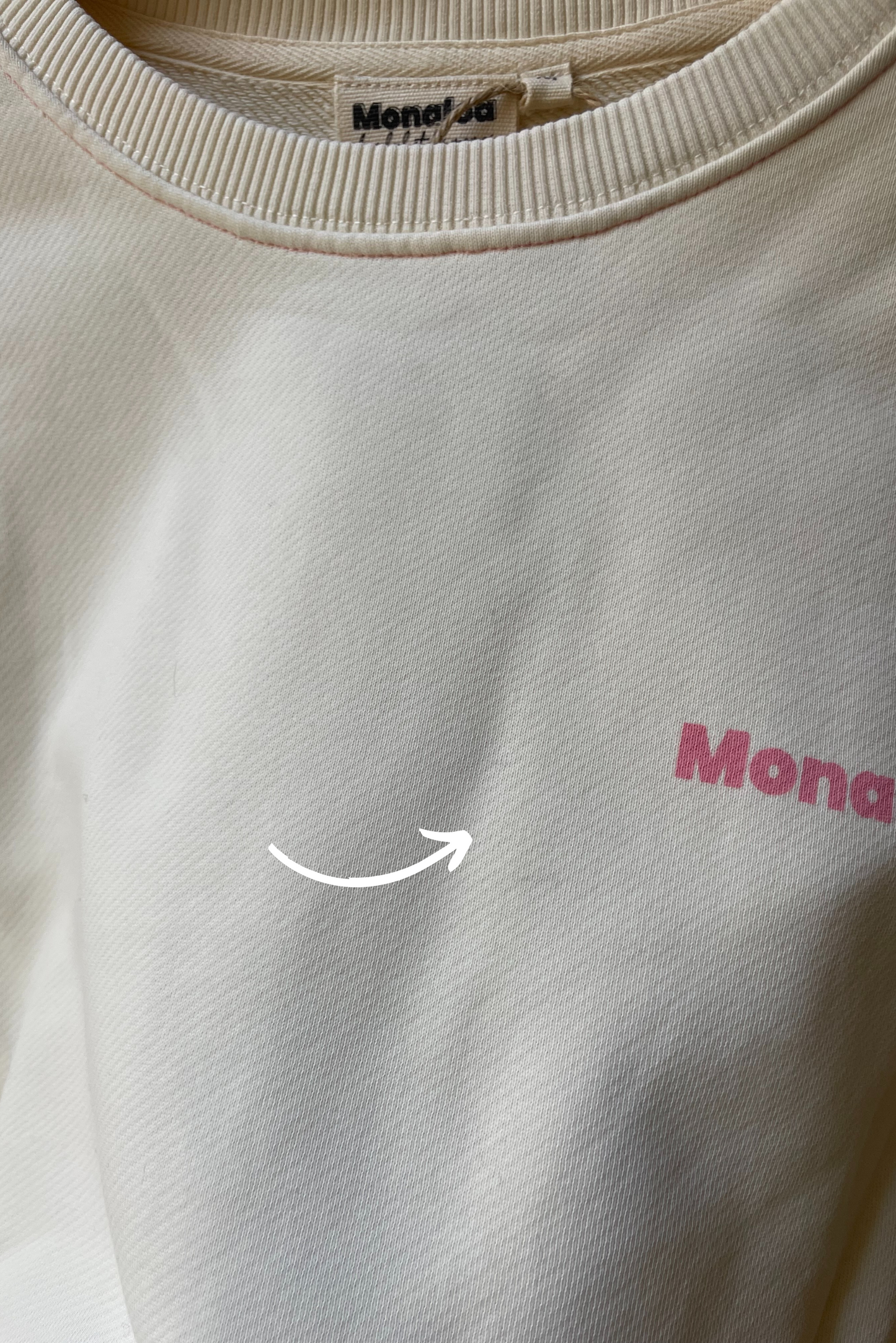 L'Imparfait Sweat beige Mona'Family