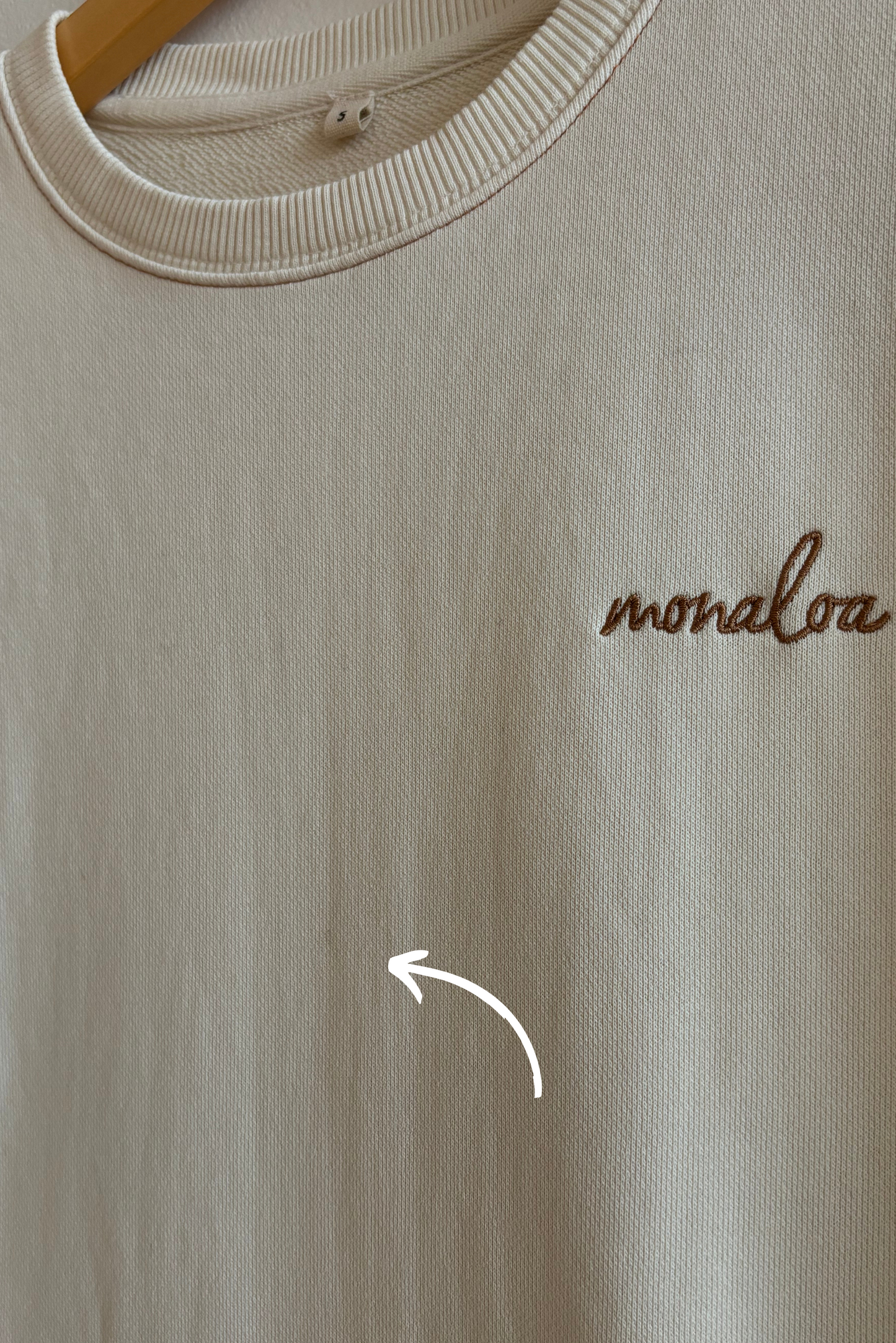 L'Imparfaite Robe sweat beige S - Monaloa