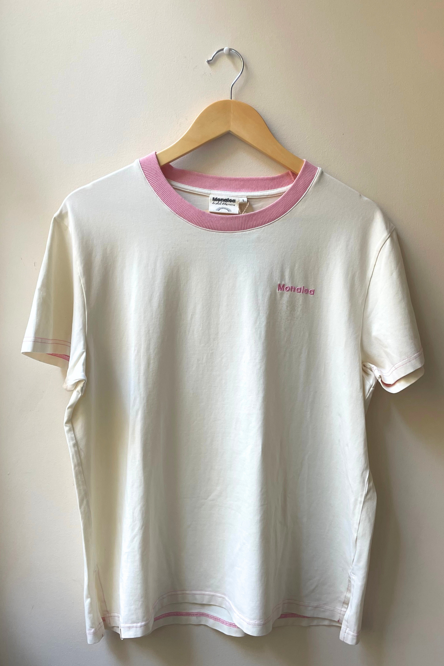 L'imparfait Tee-shirt col rose