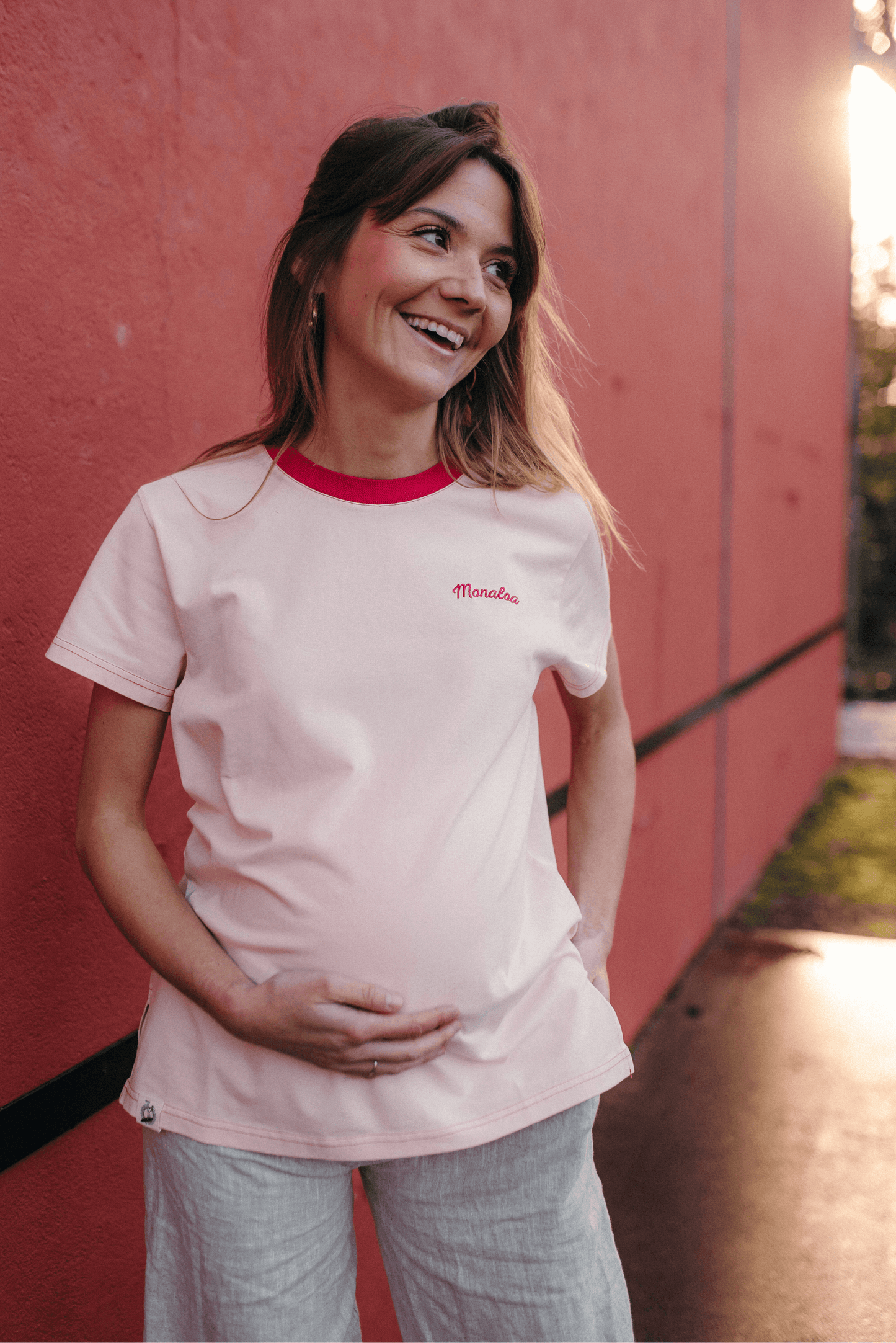 Tee-shirt col cerise - Monaloa