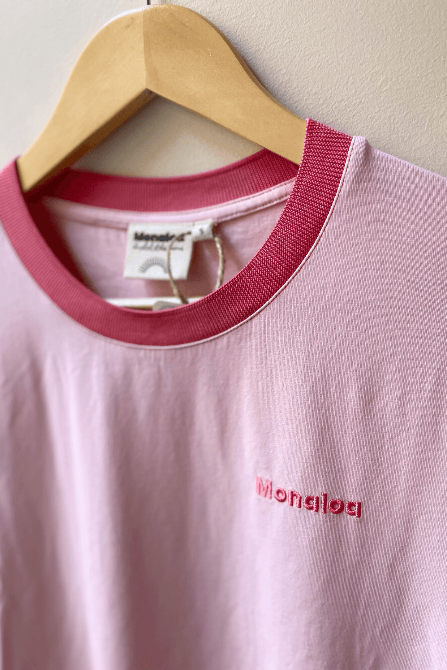 L'Imparfaite Robe tee-shirt rose - Monaloa