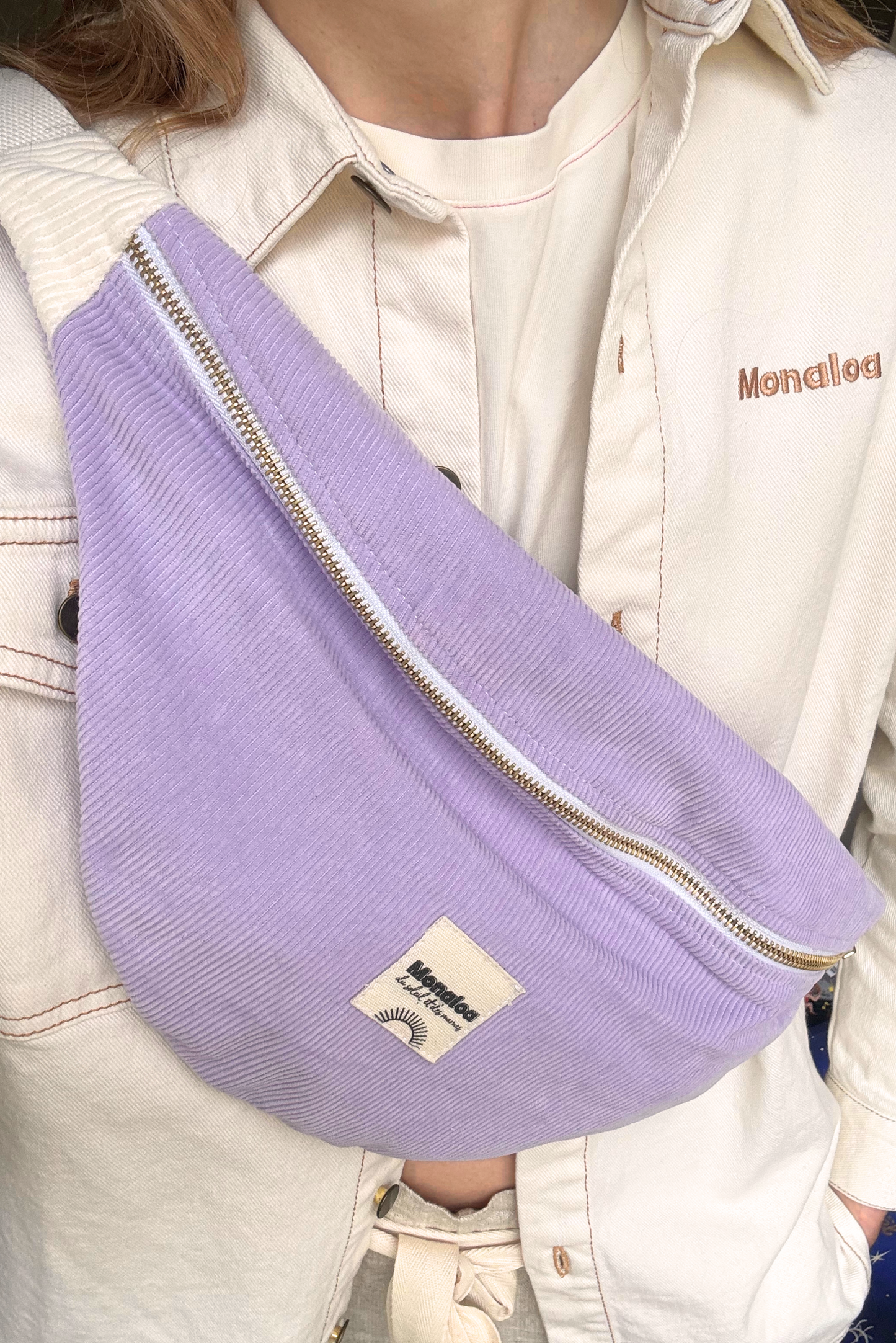 Banane en velours Lilas - Monaloa