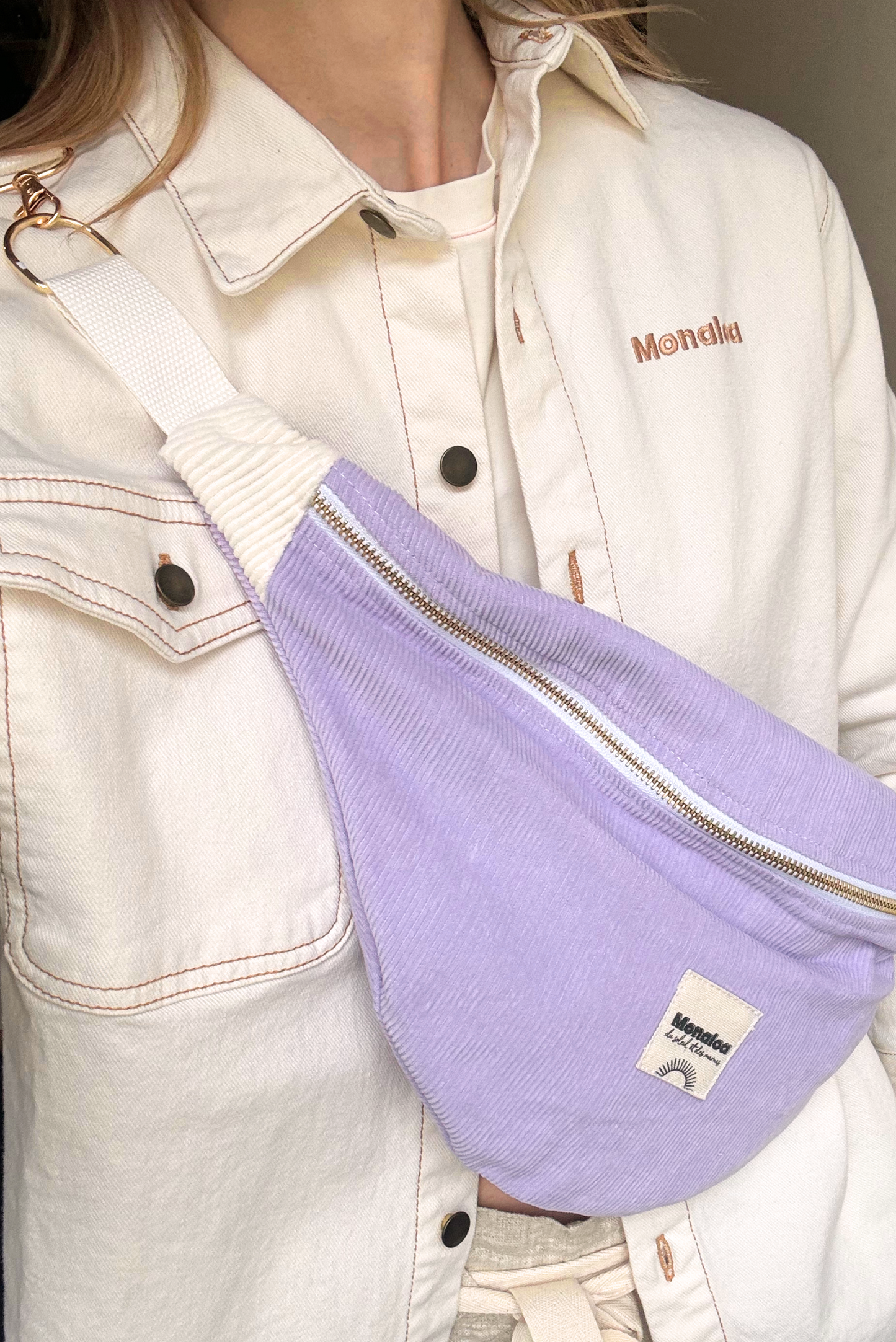 Banane en velours Lilas - Monaloa