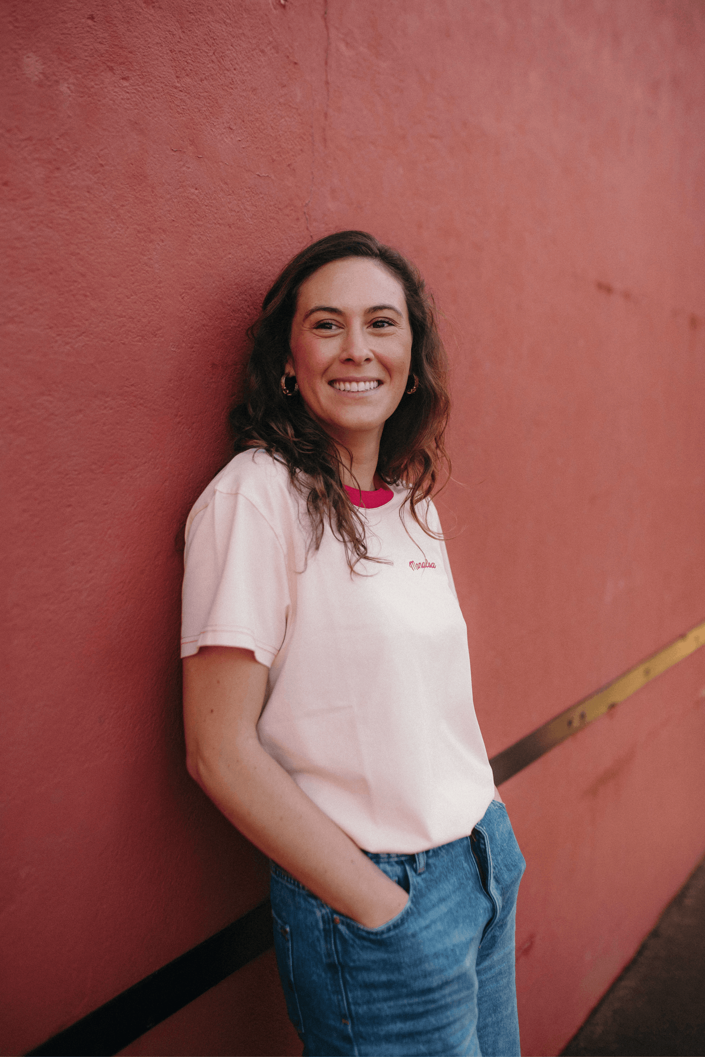 Tee-shirt col cerise - Monaloa