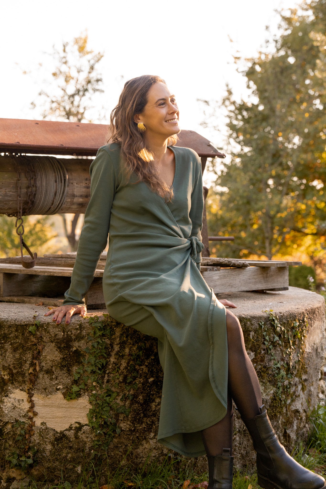 Robe croisée Forest