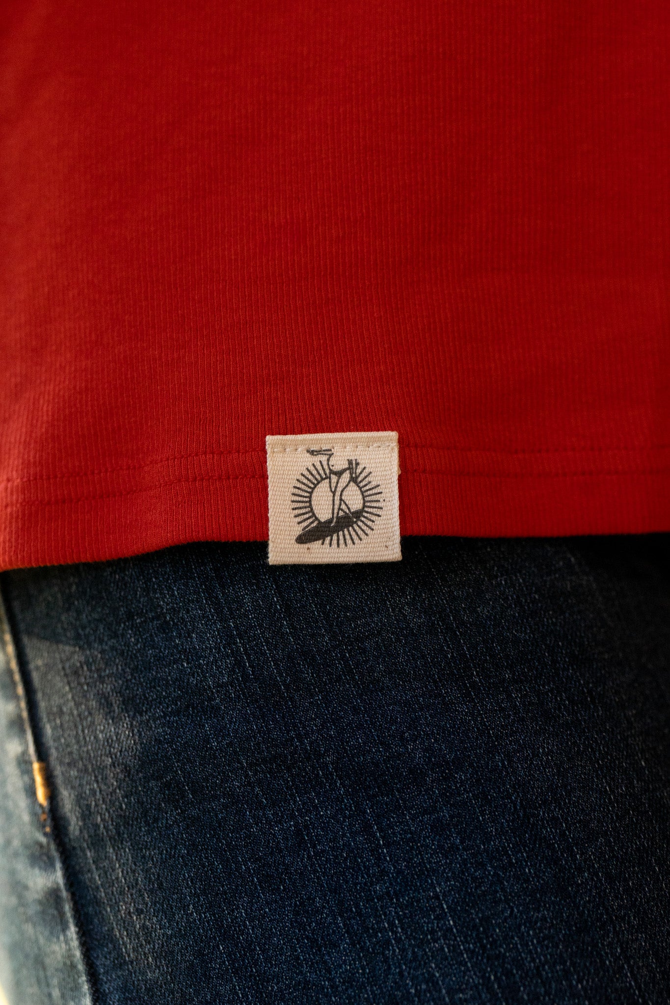 Haut drapé Coquelicot