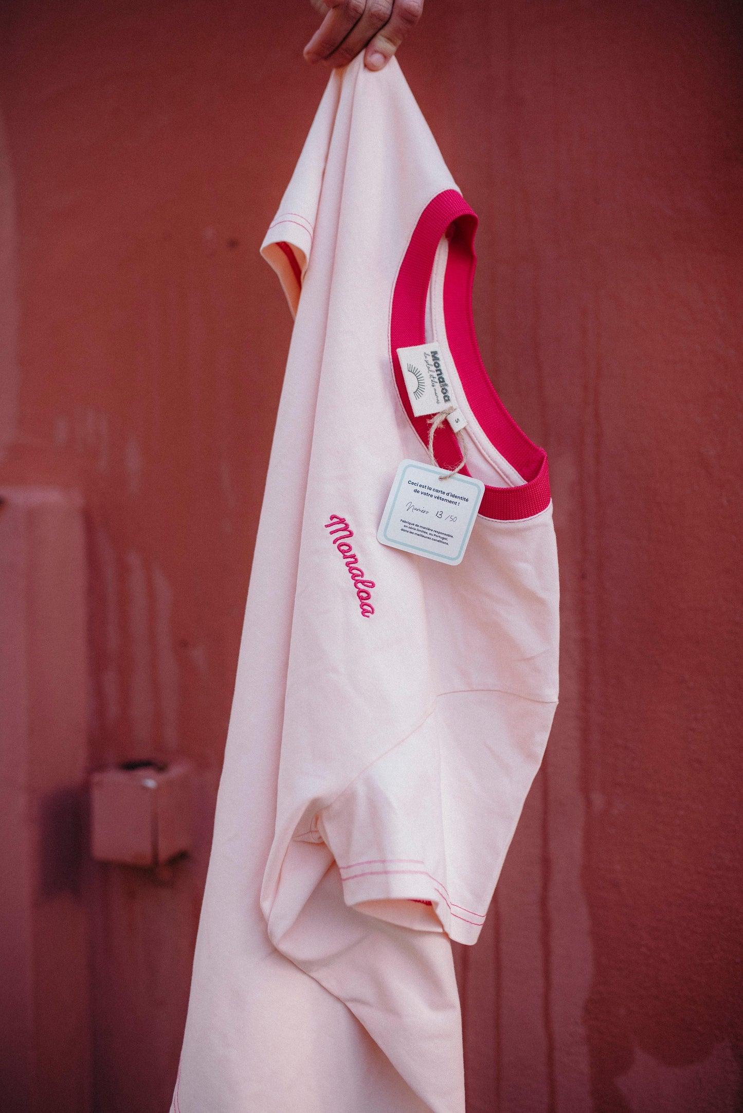 Tee-shirt col cerise - Monaloa
