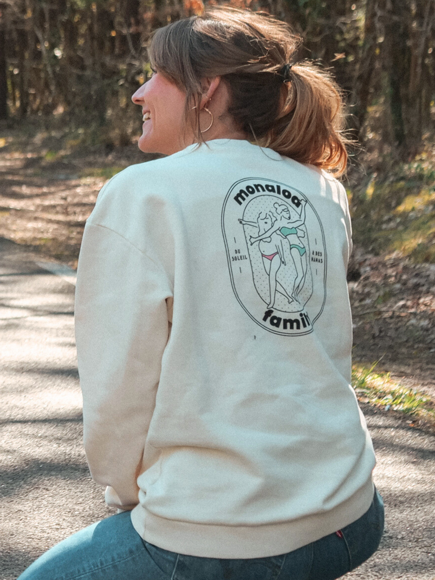 sweat beige de grossesse pour femmes enceintes