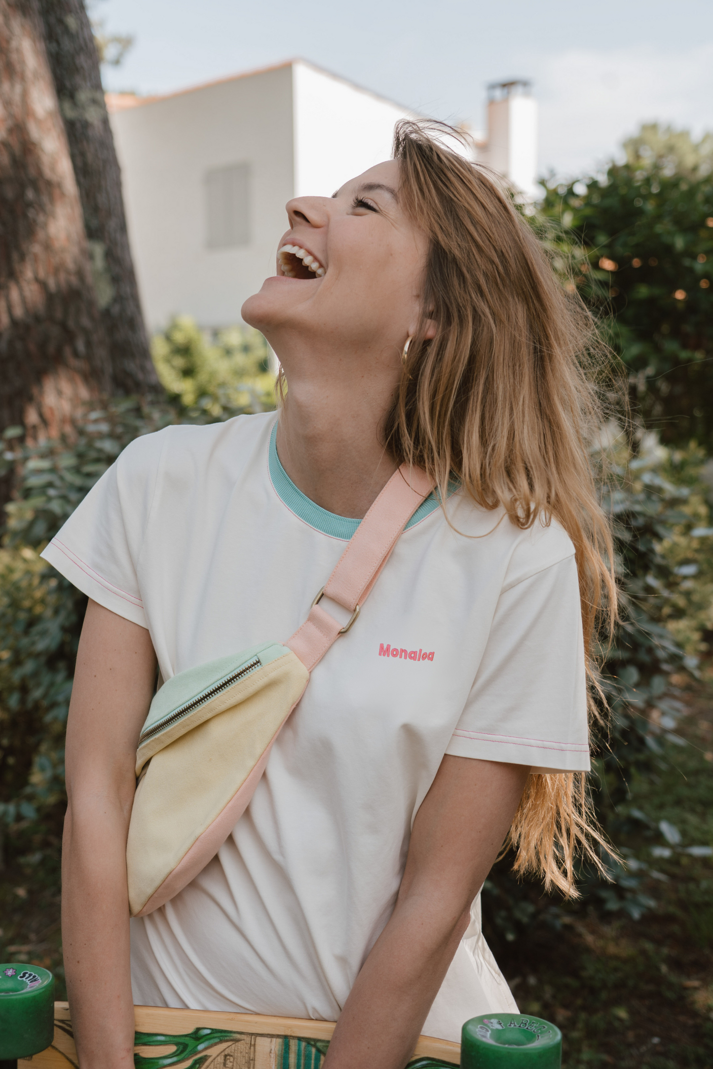 L'imparfait Tee-shirt col menthe