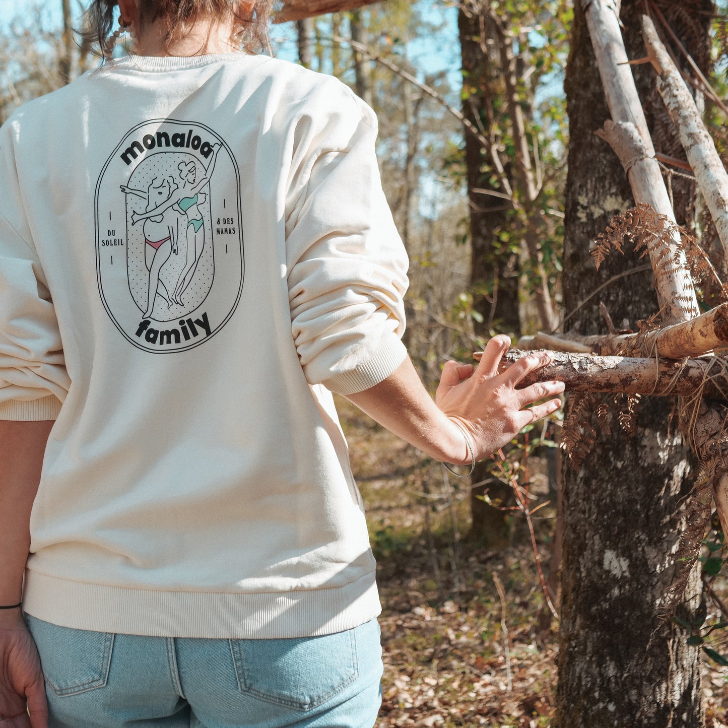 Sweat beige Mona'Family