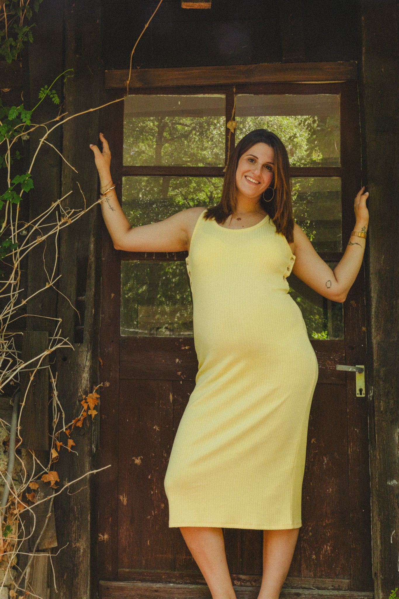 Robe débardeur Jaune