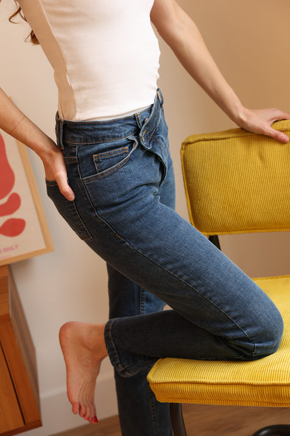 Jean croisé bleu - Monaloa