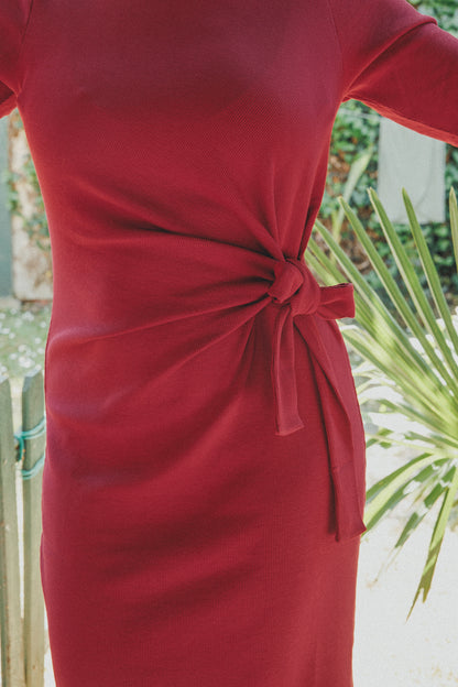 Robe noeud Framboise - Monaloa
