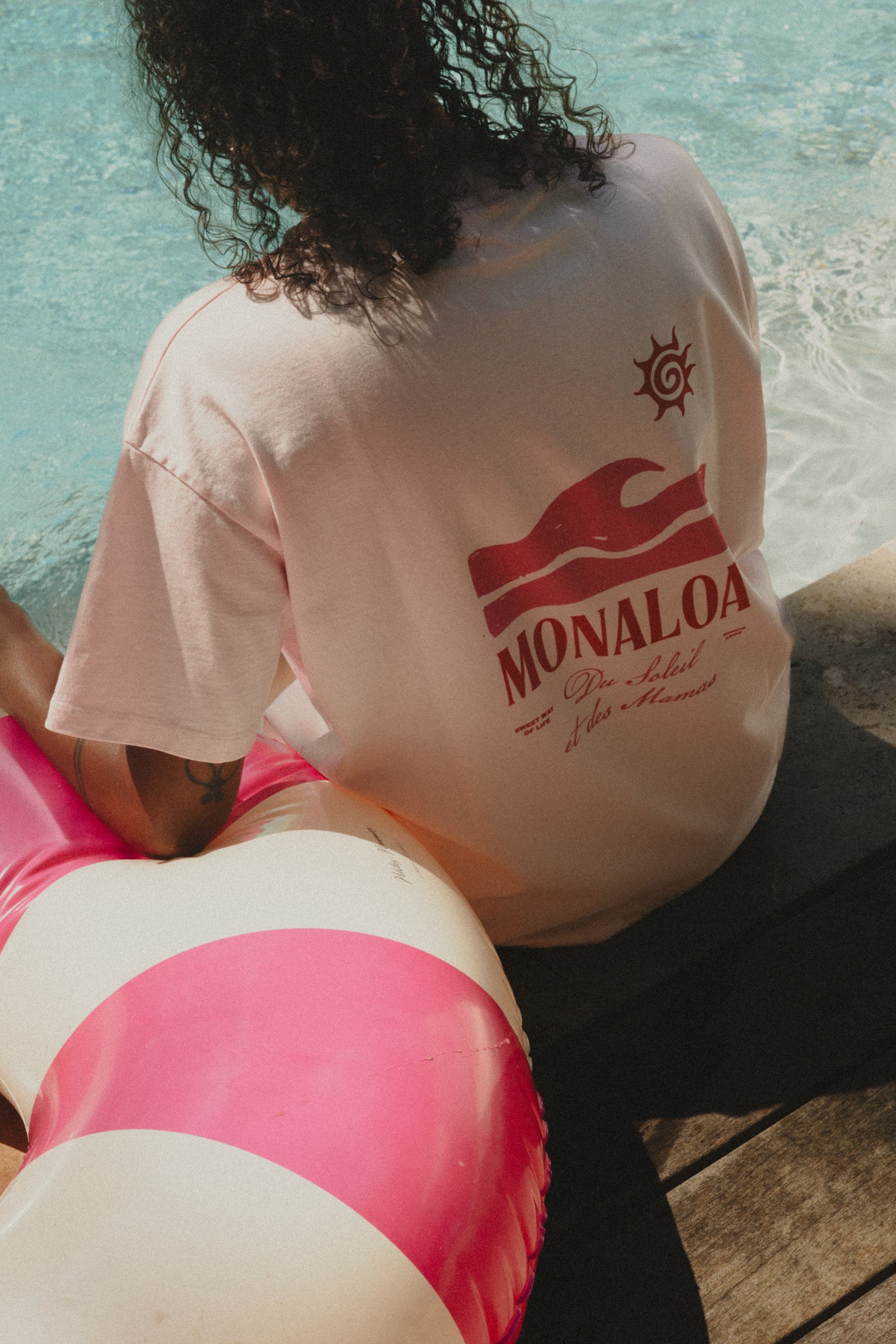 Tee-shirt Rose Wave