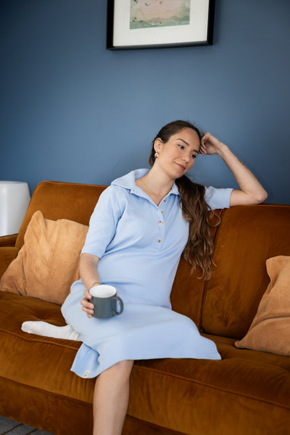 Robe polo Bleu ciel - Monaloa
