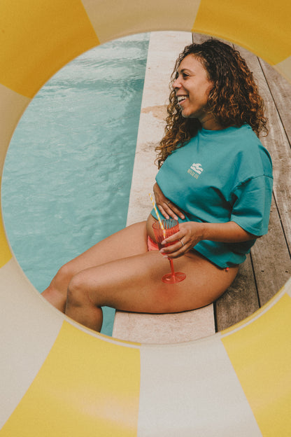 Tee-shirt Bleu Wave