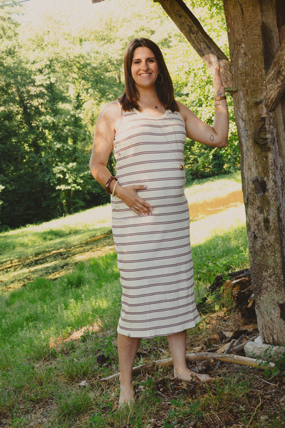 Robe débardeur Rayée