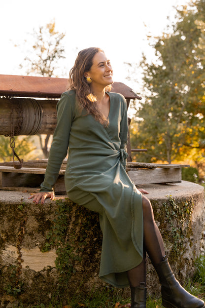 Robe croisée Forest