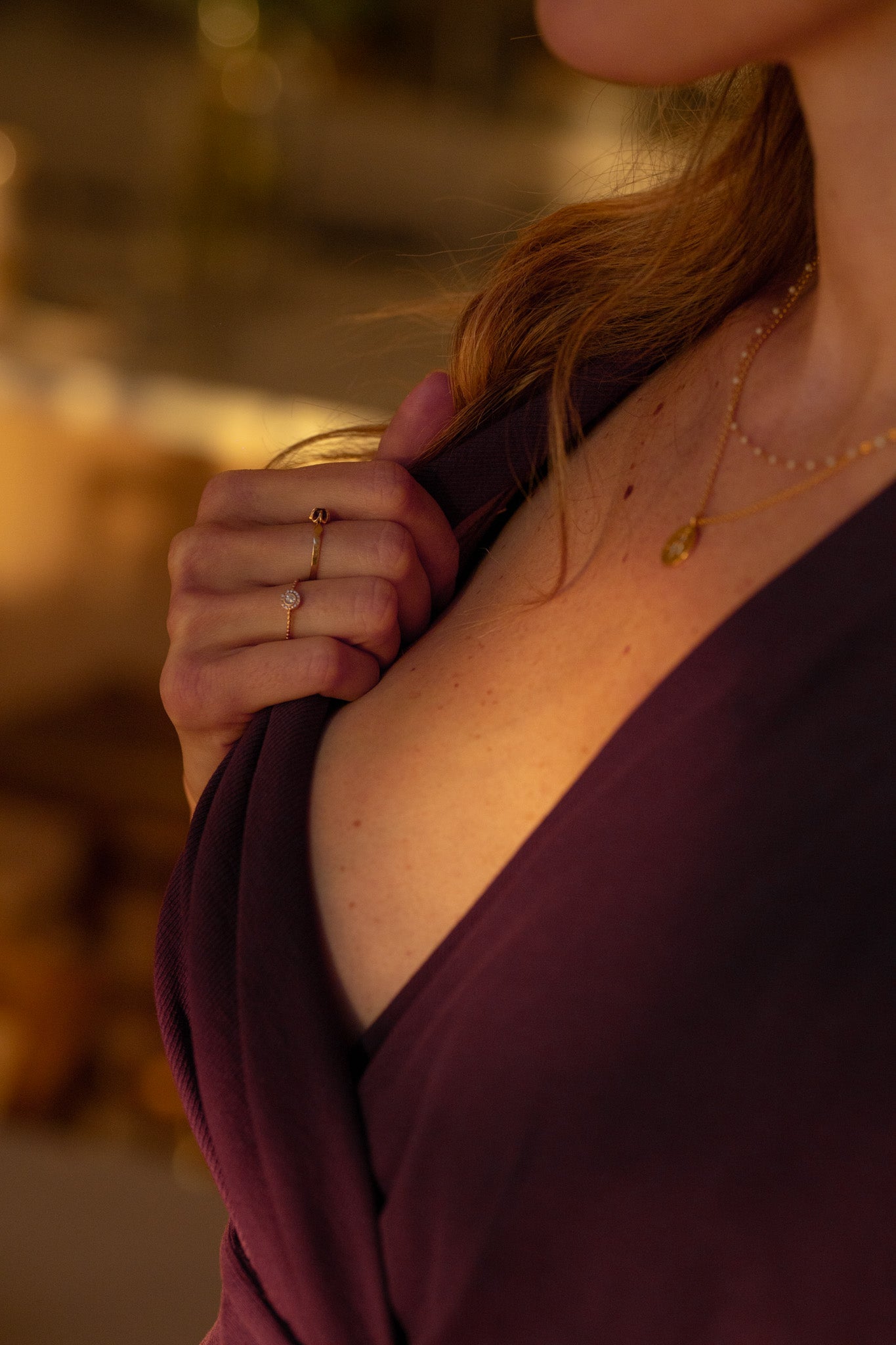 Robe drapée Figue