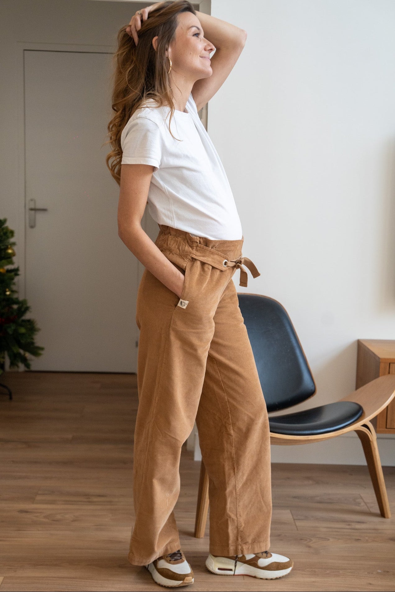 Pantalon velours Marron