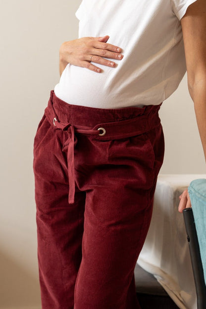 Pantalon velours Bordeaux