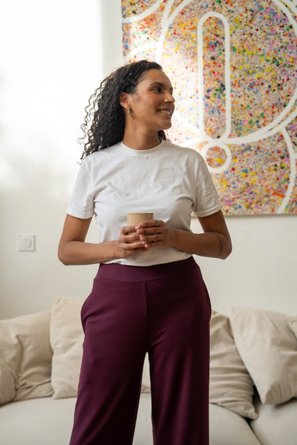 Pantalon taille haute Figue