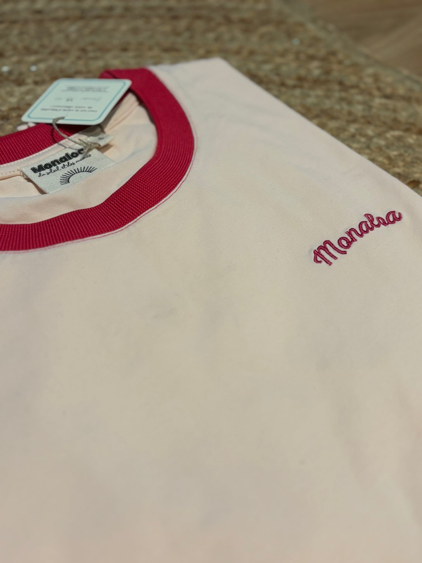 L'imparfait Tee-shirt pêche S - Monaloa