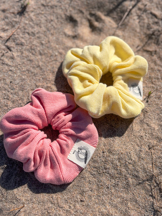 Duo de chouchous Rose et Jaune - Monaloa