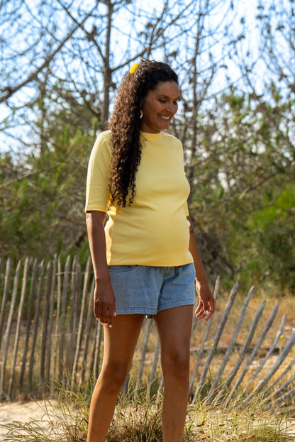 Tee-shirt citron à nouer - Monaloa