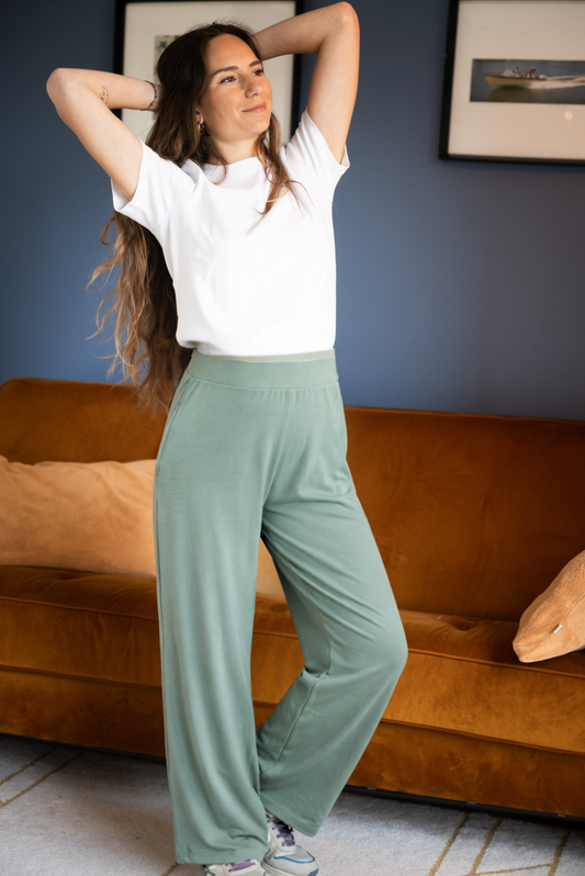 Pantalon vert d'eau - Monaloa