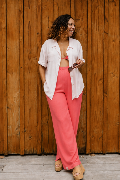 Pantalon Rose framboise
