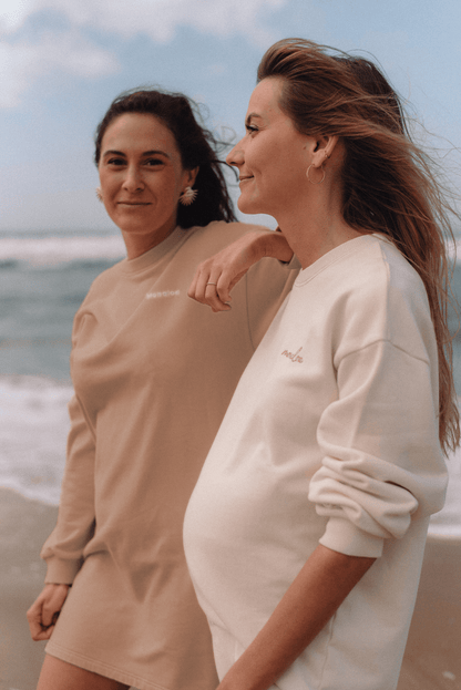Robe sweat beige sale